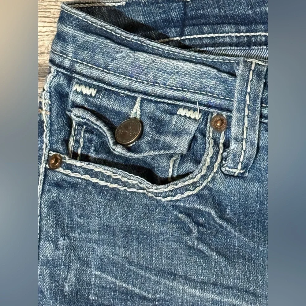Soundgirl Dark Blue Skinny Jeans - Picture 9 of 12